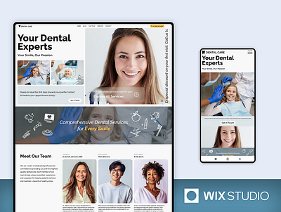 Dental Care - Wix Studio Website Template beautiful website dental care dental care template dental experts website dental website dentist website dentists website doctor website health center website medical website medics website teeth website tooth website website wix template wix studio wix studio website wix studio website template