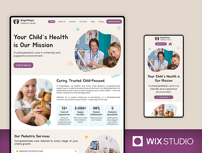 Pediatric - Wix Studio Website Template child medical website childcare website children website childrens doctor website doctor kids website kids medical center kids medical website kids medics website kids website medical website nursery kids pediatric pediatric website website kids doctor website nursery wix studio wix studio kids wix studio website wix studio website template