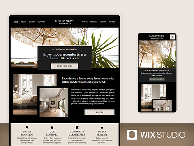 Apartment - Wix Studio Website Template apartment apartment website beach vacation rental holiday rental hotel website luxury apartment template luxury apartment website luxury website rental website short term rental vacation rental wix studio wix studio apartment wix studio vacation rental wix studio website wix studio website template
