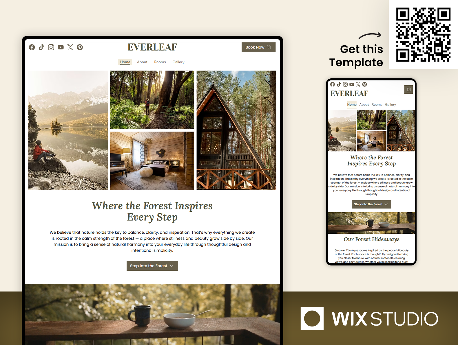 Forest Guesthouse - Wix Studio Website Template apartment apartment template beautiful website forest apartment forest guesthouse forest lodge forest lodge website guesthouse guesthouse template guesthouse website guesthouse wix template hotel template hotel website website template wix apartment wix studio wix studio website wix studio website template
