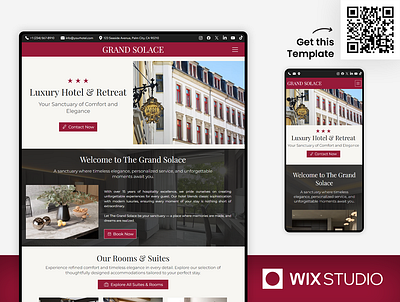 Hotel - Wix Studio Website Template accomodation apartment apartment luxury beautiful hotel booking website hotel website hotels website luxury hotel website rental short term rental website template wix hotel wix studio wix studio website wix studio website template wix webdesign wix website template