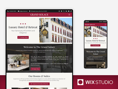 Hotel - Wix Studio Website Template accomodation apartment apartment luxury beautiful hotel booking website hotel website hotels website luxury hotel website rental short term rental website template wix hotel wix studio wix studio website wix studio website template wix webdesign wix website template