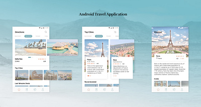 Travel App for Android android design travel app