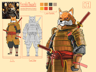 Character illustration Design (Kendu Inu) character design digitalart illustration