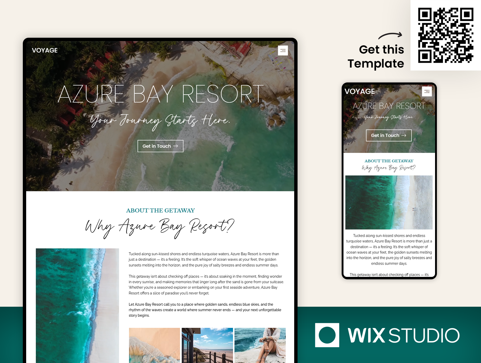 Beach Vacation - Wix Studio Website Template accomodation website apartment website beach apartment wix beach website beautiful website coastal rent website coastal vacation website holiday website seaside website short term rental website vacation rental website wix beach website wix studio wix studio website wix studio website template
