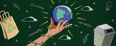 Custom illustration for Blog Banner design illustration