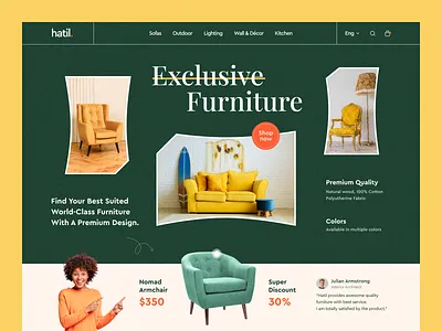 Furniture store website design armchair chair design dribbble e commerce furniture homedecor interior architecture minimal modern room shop sofa store ui ux web website website design wood