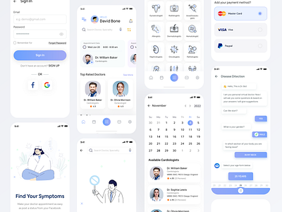 Doctor's Appointment Booking App by TechCare™ Inc on Dribbble