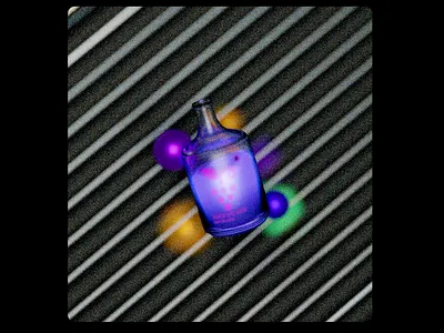 Wine Bottle Animation 3d animation blender light motion graphics wine