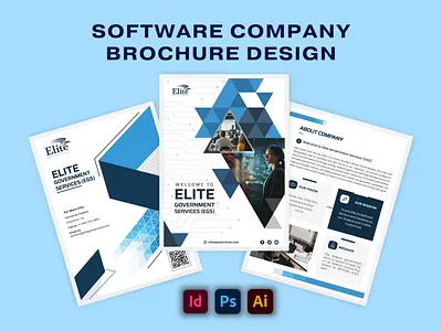 Software Company Brochure Design 3d agency animation banner branding brochure design creative design flyer graphic design illustration logo portfolio design poster print media marketing social media marketing software company vector