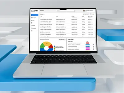 CRM system for managers and teachers crm figma graphic design ui ux web