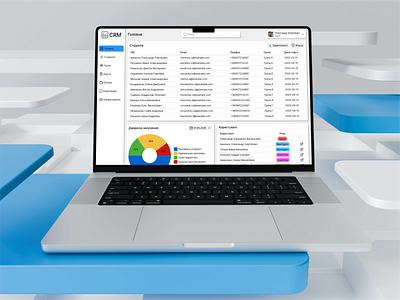CRM system for managers and teachers crm figma graphic design ui ux web