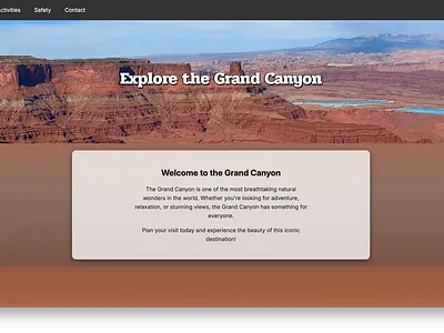 Grand Canyon Site Mockup w/ Logo branding graphic design logo ui