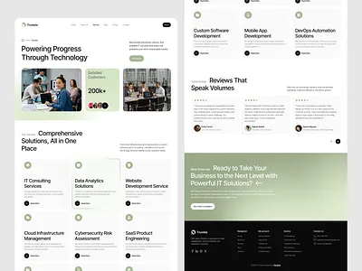 IT Service Responsive Website – Service Page product ui ux web website