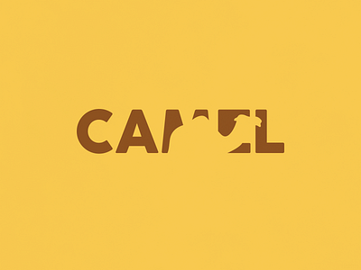 Camel | Typographical Poster animal font graphics illustration poster sans serif simple text typography word