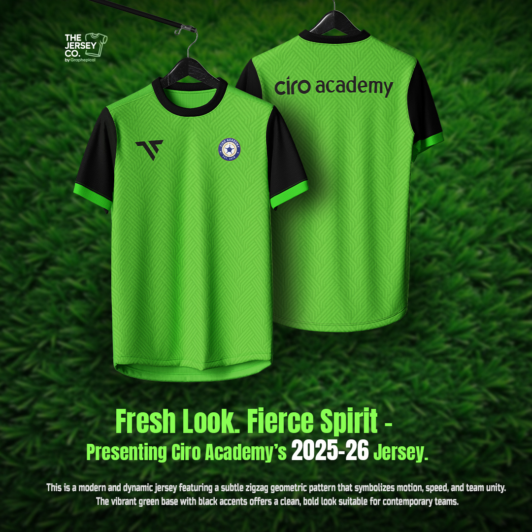 Team Jersey Design – Vibrant Green with Black Accents 2025jersey branding customkitdesign footballkit graphic design jersey design kit modernjersey soccerjersey sportsweardesign teamapparel the jersey co