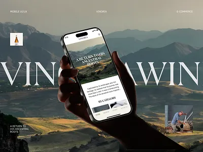 Natural Wine E-commerce App app appui design ecommerce mobile modernclassic natureinspired productdesign ui uxdesign wine wineapp