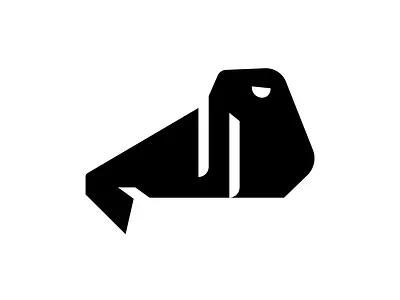Walrus Logo For Sale animak modern negative space ocean sea simple tooth walrus