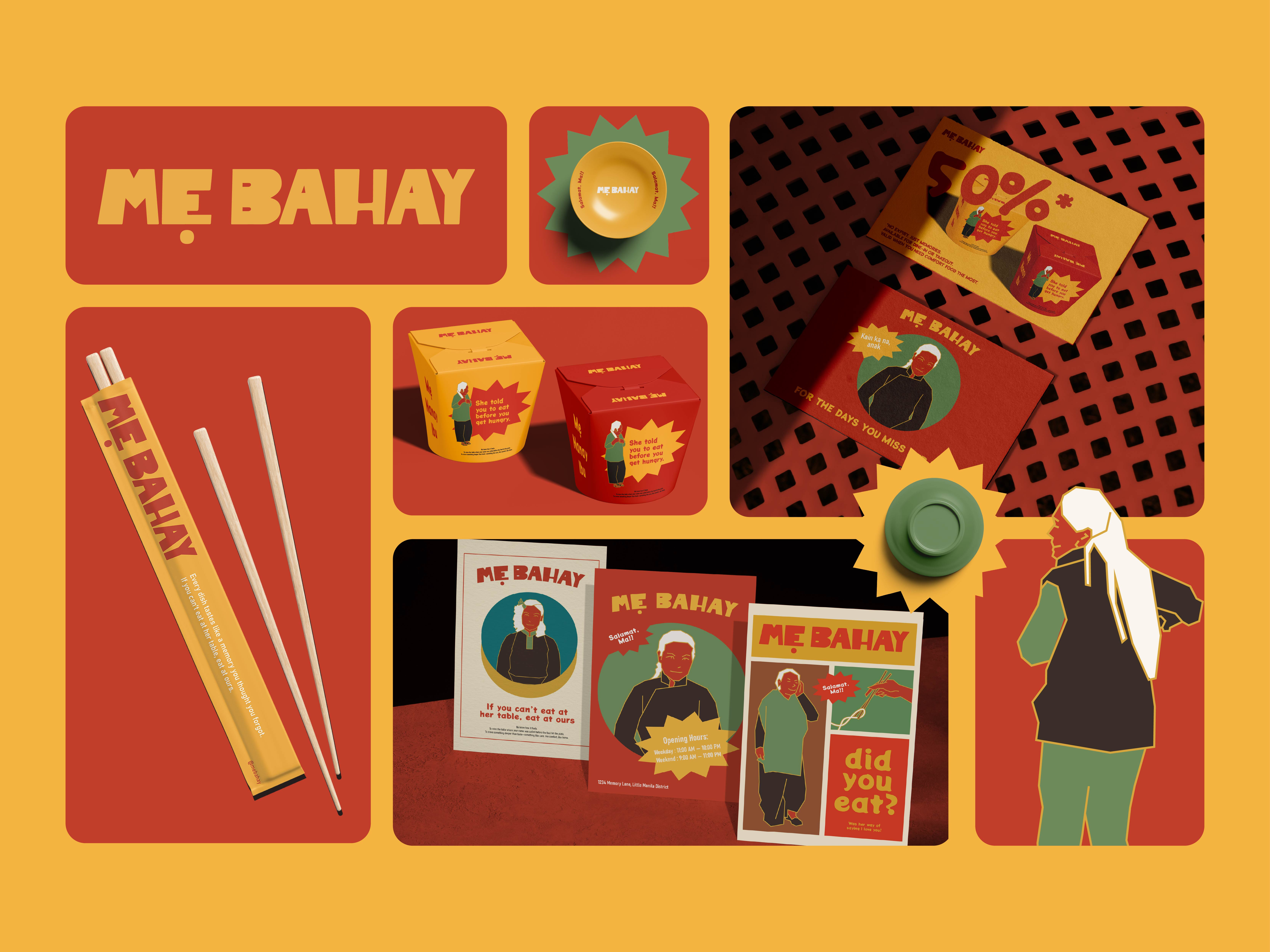 Mẹ Bahay Restaurant / Branding & Packaging 3d brand identity branding cafe coffee design food logo graphic design identity illustration label logo packaging packaging design restaurant restaurant logo restaurant menu ui