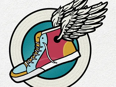 Modern Messenger graphic design illustration