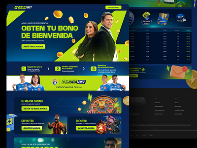 Betting Landing page betting games landing page tech web design
