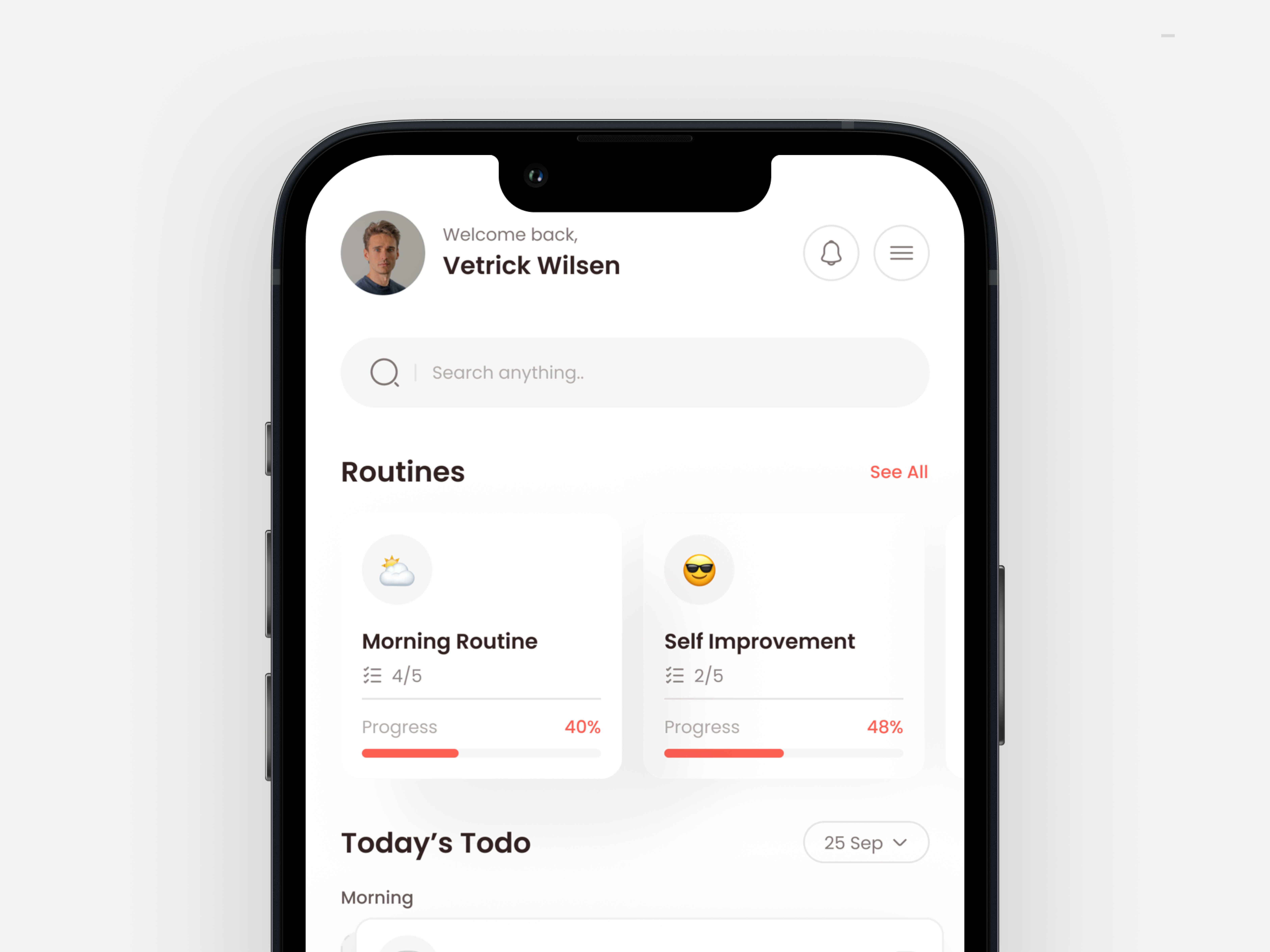 Protick - Mobile App app design habits app habits tracker app learning app mobile app mobile design productivity productivity app productivity mobile app routines routines app task app task management tick time tracker to do todo list app todos app tracker app ui design