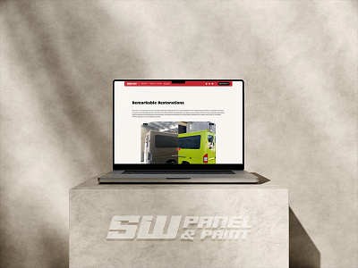 SW Panel & Paint framer graphic design web design