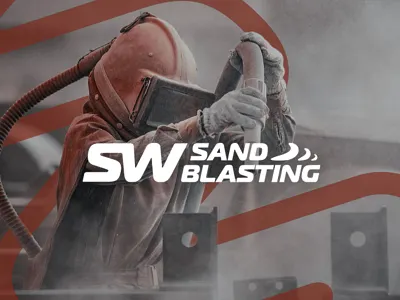 SW Sand Blasting branding graphic design