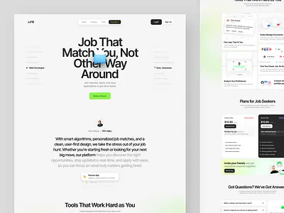 Joblynx - Job Finder SaaS Website celanui find job find job website hiring platform job finder job listing landing page modern recruitment saas saas website uiux web app website