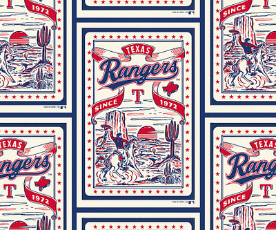 Poster for Pillbox x Texas Rangers branding graphic design handrawn illustration mlb poster texas rangers vintage vintage poster