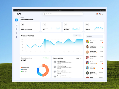 vitaAI - Healthcare Dashboard Design | Orbix Studio admin dashboard ui admin panel artificial inteligence crm designs dashboard dashboard ui dashboard ui design design doctor doctor dashboard doctor dashboard design doctor dashboard ui healthcare healthcare dashboard interface deign medical dashboard online doctor web app orbix studio product design web design