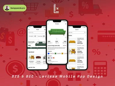 B2B B2C MOBILE APP ECOMMERCE HOME DECOR APPLIANCES android app best branding creative design experience graphic design home appliances illustration ios mobile app prototype ui user ux visual wireframmes