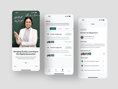 LearnCraft - Digital Online Course App app app design mobile app mobile app design product design ui ux