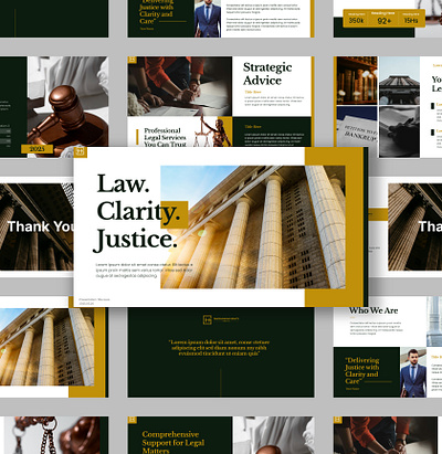 Law Firm Presentation Template Design lawyers