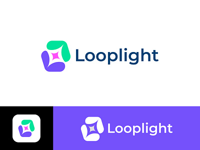 Looplight Modern Logo design app brand identity business company creative icon logo branding logo design logo service looplight minimal modern rasel sell logo
