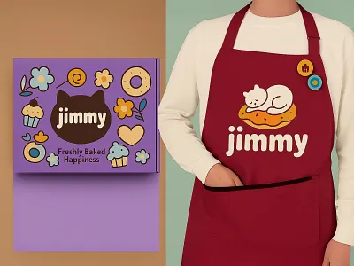 Whimsical Bakery Branding – Jimmy’s Freshly Baked Happiness 3d animation branding food branding graphic design logo motion graphics ui