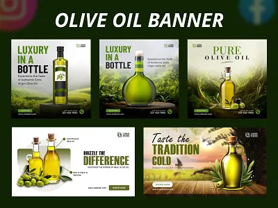 Olive Oil | Grocery social media post and banner design banner design banner idea creative banner grocery grocery banner olive oil olive oil banner social media social media banner social media post web banner