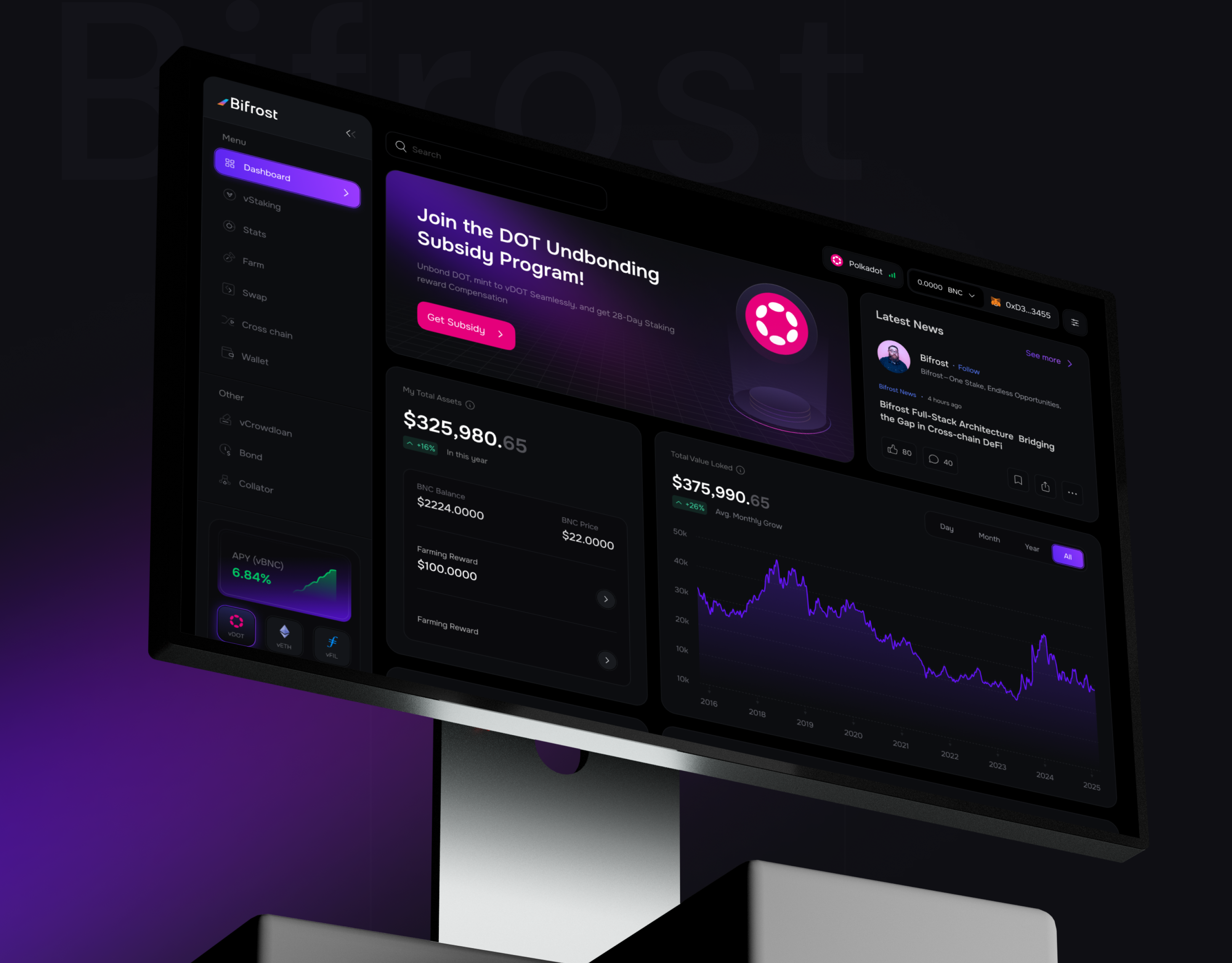 Cross-Chain Staking UI Design blockchain dashboard crypto dashboard finance dashboard fintech dashboard fintech design staking staking dashboard staking landing page staking platform staking ui staking ux trading platform web design web3 dashboard