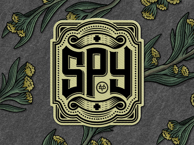 SPY Nouveau | Patch Design badge bradford branding logo patch patch design pattern pattern design pin spy spy optic type type design typography woven woven patch