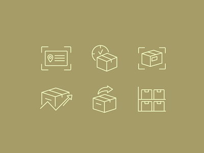 Logistics & Delivery Line Icons for Smart Warehousing app delivery ui dispatch system ecommerce tools flat icon design icon set iconography icons illustration interface icons line line icons logistics icons package tracking return processing shipping dashboard smart warehouse ui vector icons