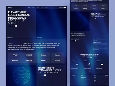 Finance Landing Page ai aidesign analytics animation bank app dashboarddesign design enterpriseux finance financial fintechdesig landing page productdesign ui uidesign uxdesign web web design webdesign website