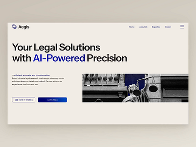 Aegis - AI integrated Law Firm & Attorneys Landing Page Website 2025 website design attorneys blue website design branding brutalist brutalist website landing page law firm law firm website minimalism minimalist website simple website simplicity ui uiux ux website website animation website design website simple animation
