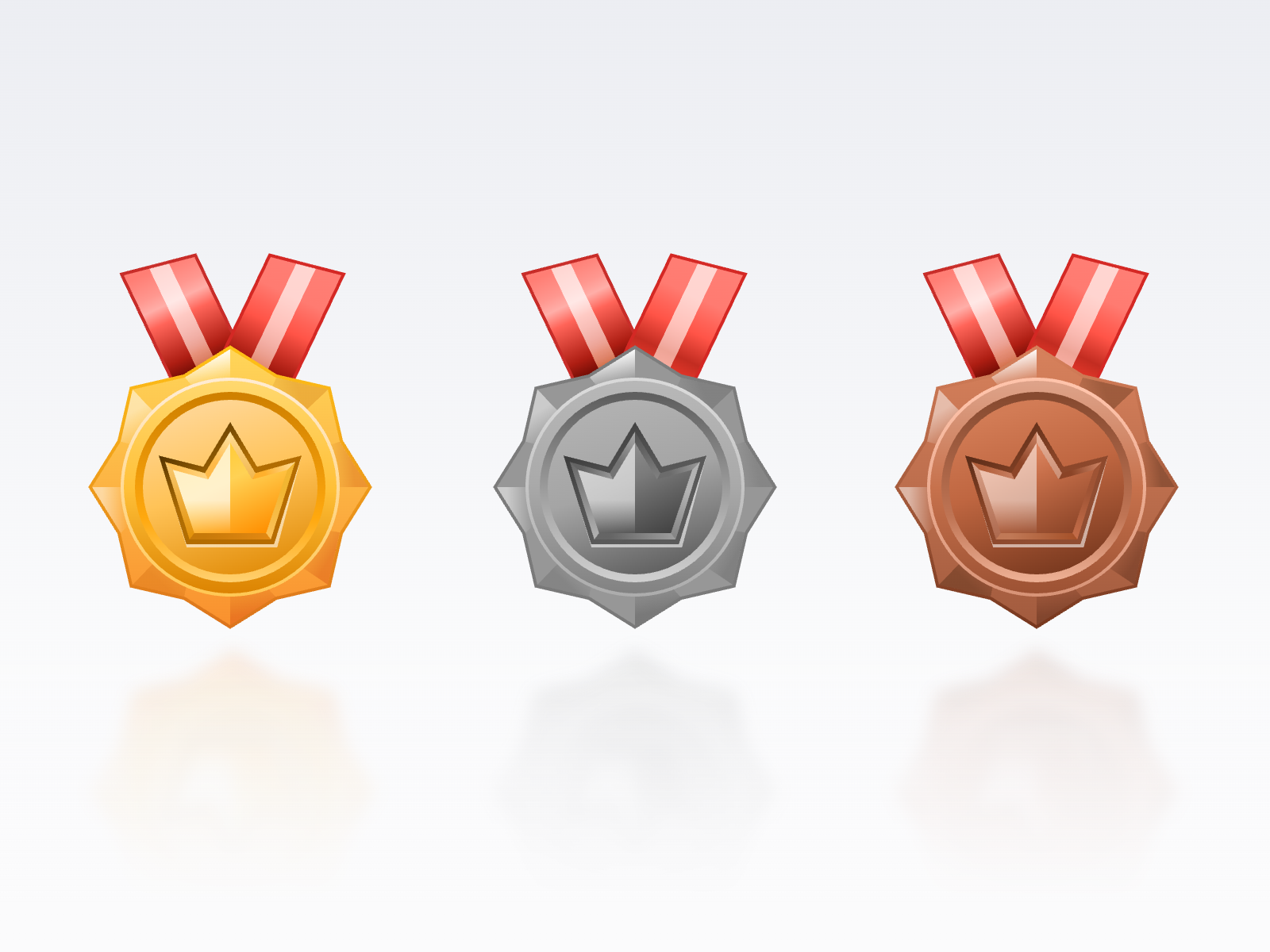 Medal Icons game icon illustration ui