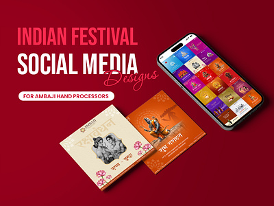 Indian Festival Social Media Designs | Festival Posts branding chevli chevli vatsal festival posters festival posts design graphic design graphic designer in surat illustration logo designer social media design social media post ui ux designer vatsal vatsal chevli veecodes website designer