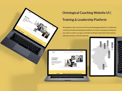 Ontological Coaching Website UI | Training & Leadership Platform