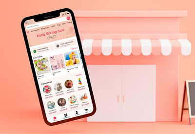 Shopping app ui app app ui baby app baby shopping app branding design ecommerce ecommerce app mobile app mobile app ui shopping app ui user user interface user journey