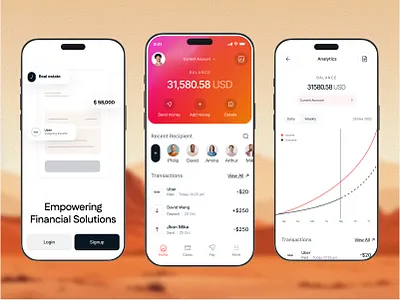 Finance app design app design product service ui ux