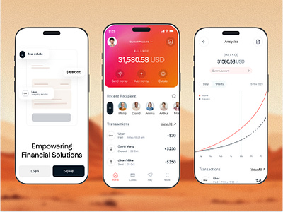 Finance app design app design product service ui ux
