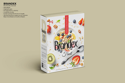 Brandex Rice Cereal: Fruit Medley Packaging oats