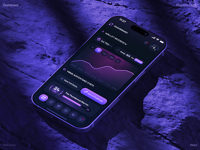 Phantom Clash: Crypto Wallet Dashboard app design app ui banking mobile app blockchain app crypto app crypto exchange crypto payments cryptocurrency etherium finance financial app fintech mobile app memecoin mobile app mobile app design product design swap token web3 web3 design